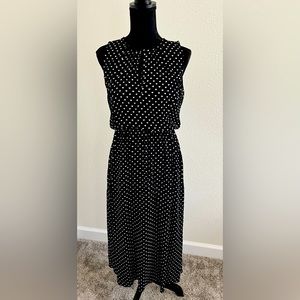 COPY - EUC Maison Jules dress black with white hearts size small